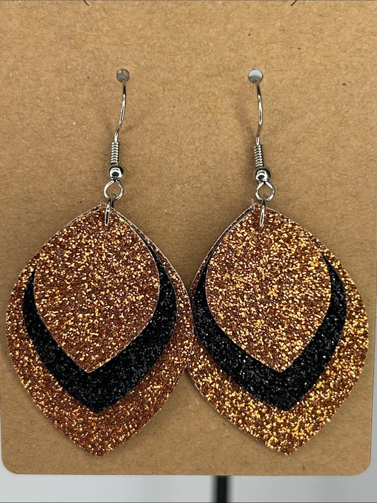 Fashion Jewelry Jewelry - *LAST SET*  Faux Leather Earrings Halloween Colors
